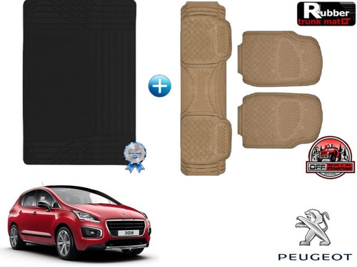 Tapetes 3pz + Tapete Cajuela Rd Peugeot 3008 2016