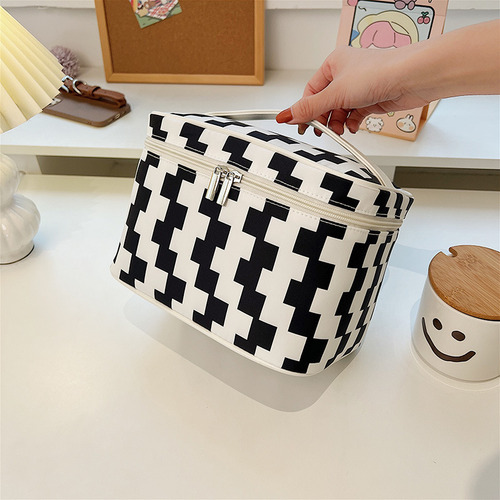 Bolsa De Maquillaje De Gran Capacidad Con Cremallera Brillan