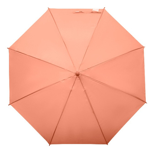 Paraguas Sombrilla Baston Colores Semi Automático Economico Color Rosa