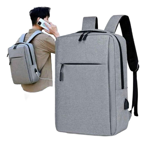 Mochila Usb Notebook Escolar Genérica Modelo Escolar