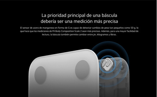 Imagen 6 de 10 de Pesa Xiaomi Mi Body Composition Scale 2 Color Blanco
