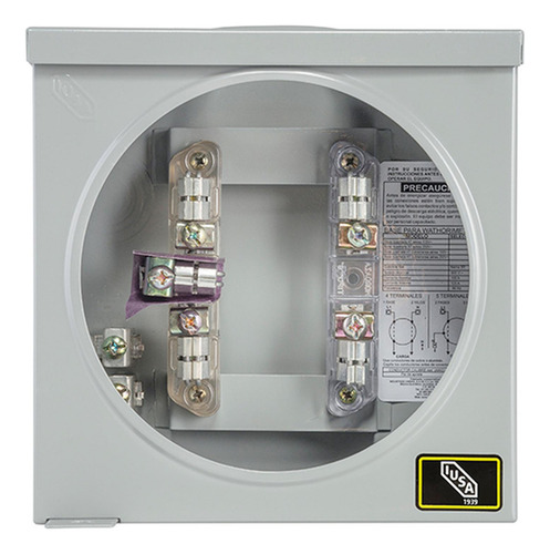 Base P/medidor De Luz 5 Terminales Cuadrada Aérea 203749