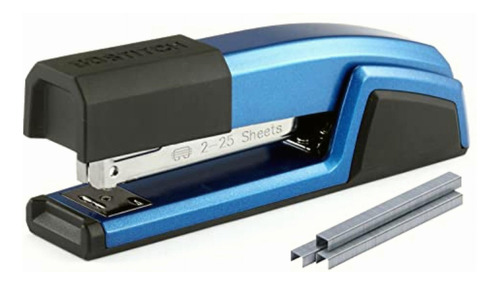 Bostitch Epic All Metal Antimicrobial Stapler With Color Blue