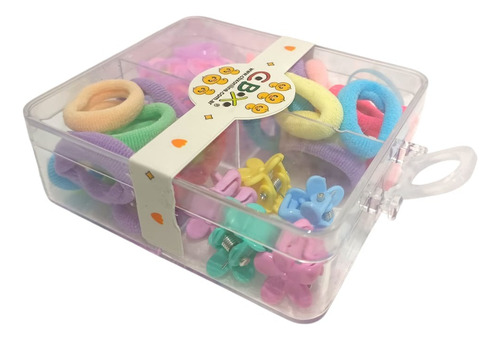 Caja Surtida Broches Colitas Gomitas Para El Pelo Cbx Caja Surtida