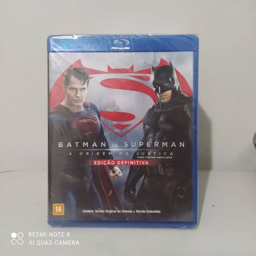 Blu-ray : Batman Vs Superman - A Origem Da Justiça (lacrado)