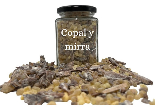 Copal En Lágrima Con Mirra Para Ritual Frasco Vidrio 150 G