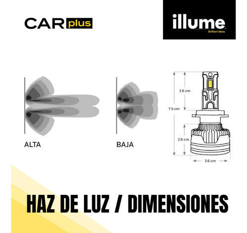 Kit Focos Led H4 Tricolor Multifuncion + Estrobo Bi Led