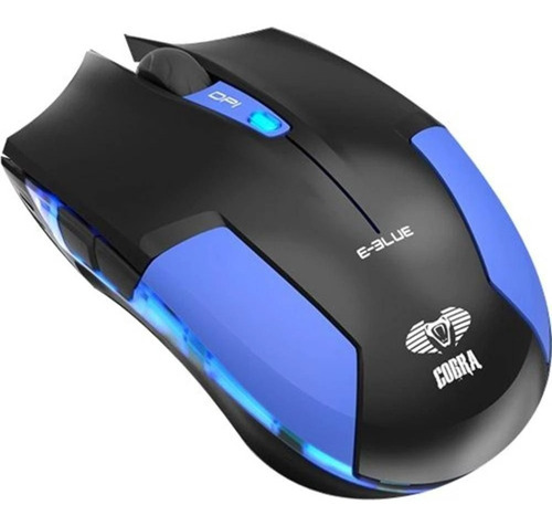 Mouse Gamer Usb 1600dpi Cobra Type-m E-blue Ems131blaa Cor Preto/Azul