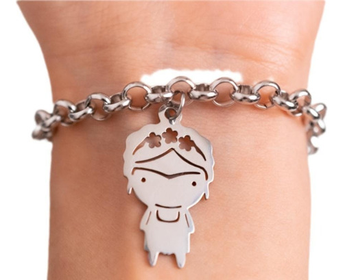 Pulsera Mini Rolo Frida Acero Quirúrgico