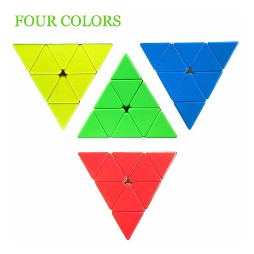 Roxenda Pirámide Cubo De La Velocidad, 3x3x3 Qiyi Qiming Pir