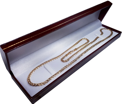 Cadena Tejido Cubano 30grs. Auténtico Oro Macizo 14k De 50cm