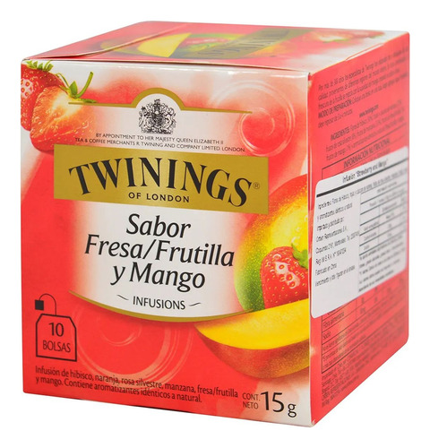 Te Twinings Strawberry & Mango 10 Sobres