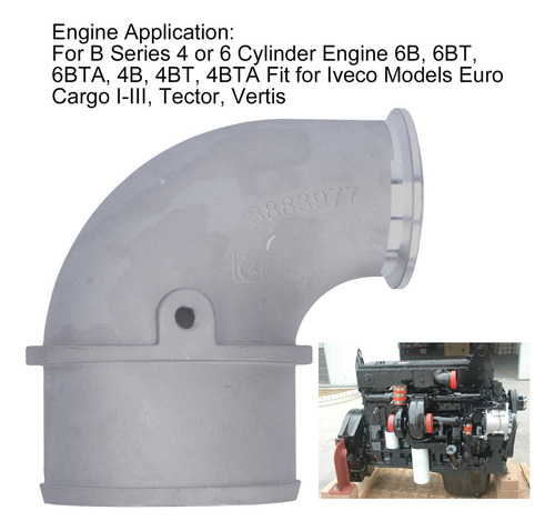 Kit Adaptador De 90° Para Tubo De Codo De Motor De 4 Pulgada