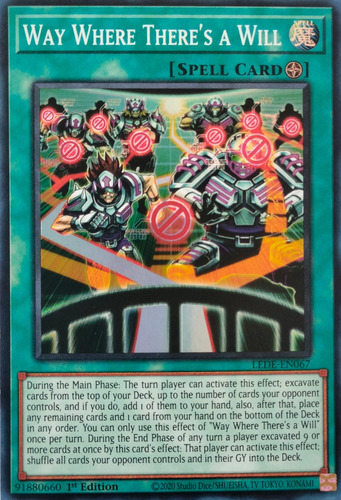 Yugioh! Way Where There's A Will Lede-en067 Super 1st Edt
