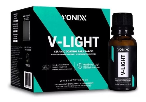 Vonixx V-light Pro Sellador Cerámico De Ópticas Y Faros 20ml