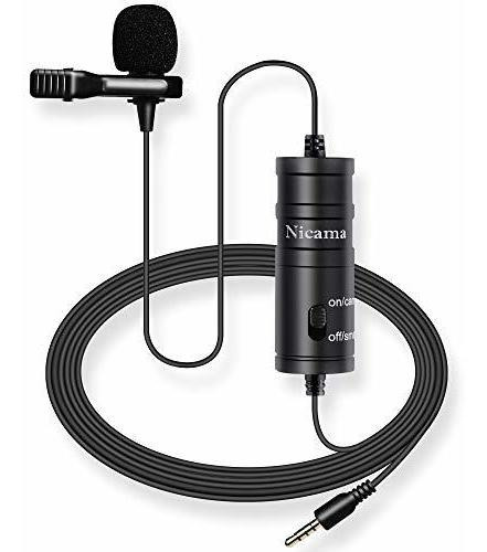 Microfono Lavalier 20 Pie Lvm1 Solapa Clip Lav Mic Para