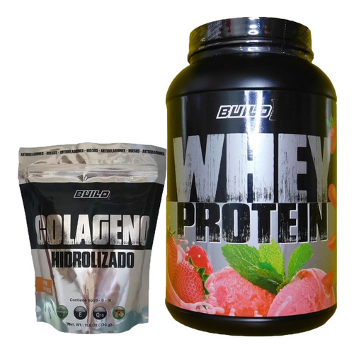 Whety Protein 1kg + Colageno Hydrolizado 330g Build 