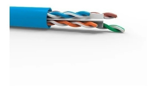 Imagem 2 de 4 de Cabo De Rede Utp Cat6 Cm Soho Plus 24awg 4p Azul 305m Com Nf