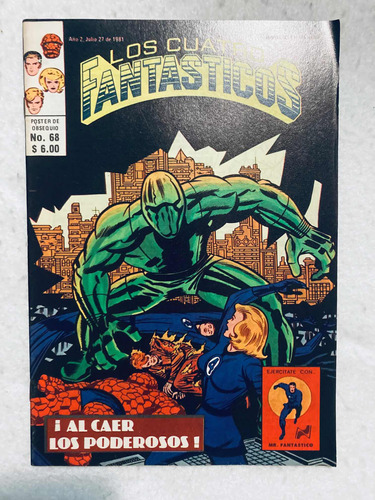 Cómic Los Cuatro Fantasticos #68 Novedades Editores 1981