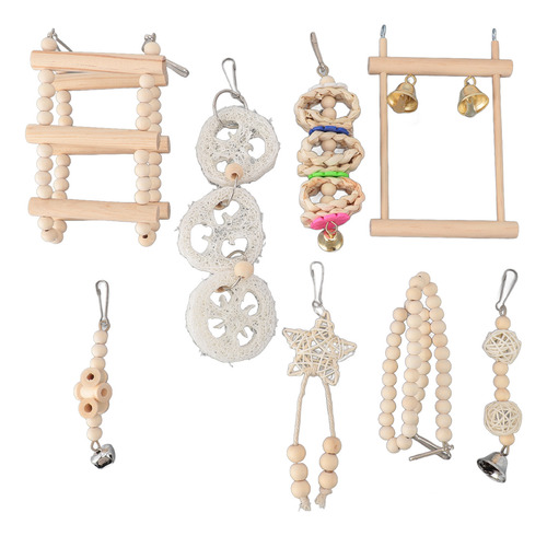 Escalera De Escalada, Juguetes Para Masticar, 8 Piezas, Jueg