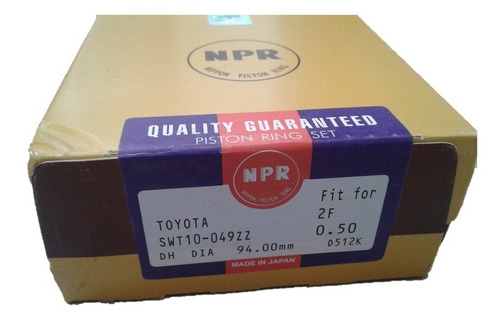 Anillos Toyota 2f 0.20 (0.50) Npr Japonés