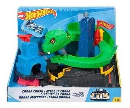 Pista Hot Wheels Conjunto Ataque De Cobra City Mattel