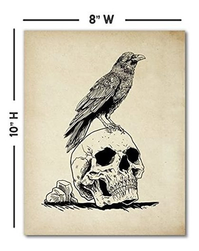 Poster Arte De Pared Inspirado En La Poesía De Edgar Allan 