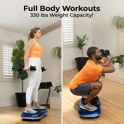 Lifepro Máquina De Ejercicio Con Placa De Vibración, Plataforma De Entrenamiento De Cuerpo Entero Con Bandas De Bucle, Equipo De Entrenamiento En Casa, Control Remoto, Correas De Equilibrio, Videos Y