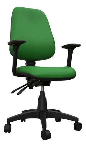Silla Ejecutiva Ergonómica Para Oficina Trek Color Verde Material Del Tapizado Paño Escocia