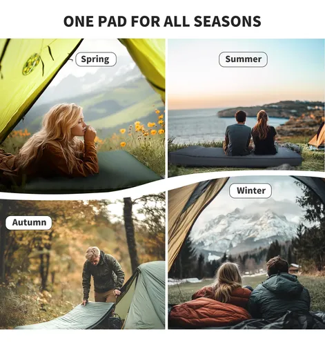 Colchoneta Autoinflable 10 Cm Tipo Camping Con Bomba Integra