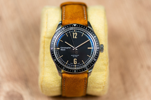 Relógio Christopher Ward C65 Trident Vintage Dive Mechanical Marrom