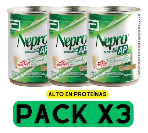 Nepro Ap Alimento Liquido 237ml - Pack X3