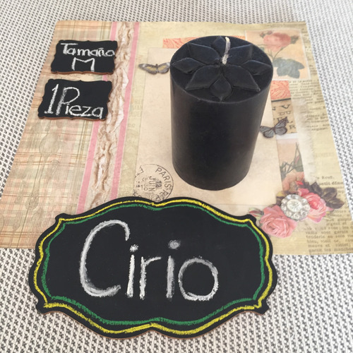 Cirio Liso - Color Negro - Mediano I 1 Pieza
