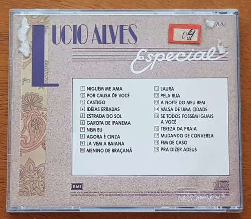 Cd Lucio Alves - Especial (Usado)