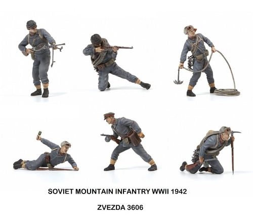 Soviet Mountain Infantry Ww2 1942 By Zvezda # 3606 1/35