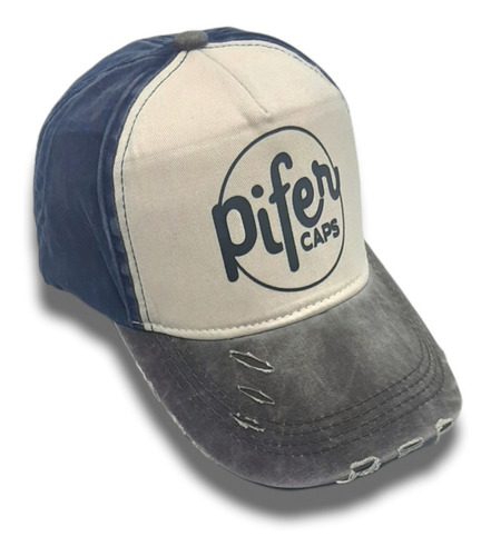Imagen 2 de 3 de Gorra Vintage Pifercaps Diseño Exclusivo Visera Unisex Marca