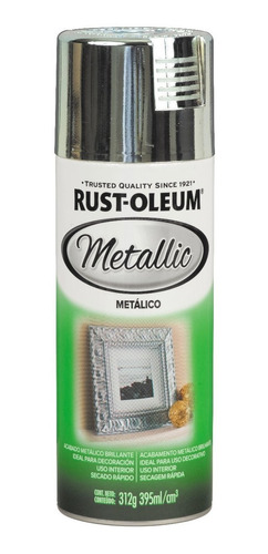 Aerosol Rust Oleum Metalic Efecto Metalizado 312gr - Imagen Pinturerias -