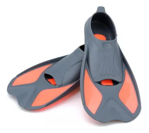 comprar Aletas De Natación Cortas Y Ligeras Para Niños De Color Gris