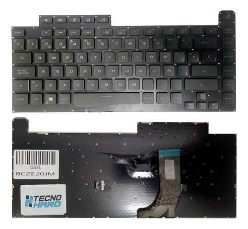 Teclado Asus Rog Strix Scar Iii G512 L 3 Plus G531  Gl531 