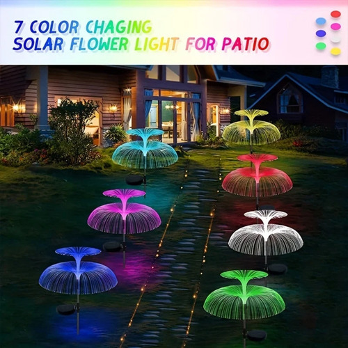 Luces Led Solares Para Medusas, 1 Unidad, Para Exteriores, J