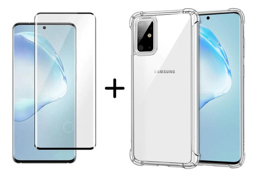 Kit Com 3 Películas 3d + 2 Capas Case Samsung Galaxy S20