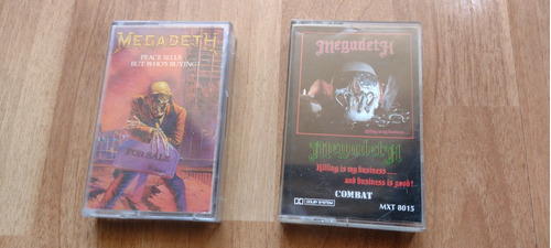 2 Cassettes Megadeth Made In Usa ( Slayer Metallica Nirvana)