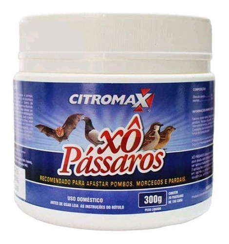 Xô Pássaros - Afasta Pombos, Morcegos E Pardais 300g Oferta