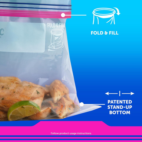 Ziploc Bolsas De Almacenamiento De Alimentos 1 Galon