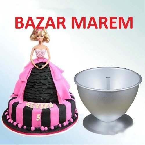 Molde Torta Pollera Vestido Muñeca Princesa Barbie 15cm | MercadoLibre