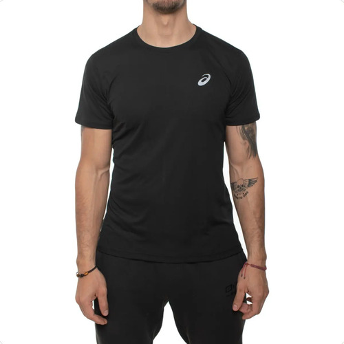Playera Asics Hombre Negro Silver Ss One Top 2011a006001 | MercadoLibre