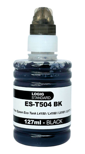 Tinta T504 Para Epson Ecotank Color Negro 127ml L4150/l6191