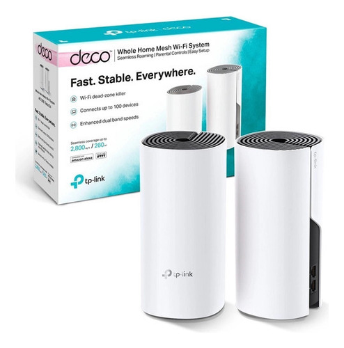 Roteador Tp-link Wireless Ac1200 Cx 2 Un Deco Hc4 Cor Branco Voltagem