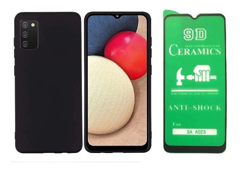 Forro Silicone Case Para Samsung Galaxy A02s + Cerámico