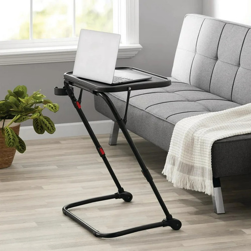 Mesa P/ Computadora Escritorio De Pie Porta Laptop Portavaso
